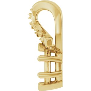18K Yellow Gold 5x3 mm Marquise Pendant Mounting – image 6
