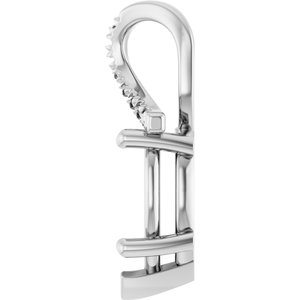10K White Gold 11.5x7 mm  Pear Pendant Mounting – image 6