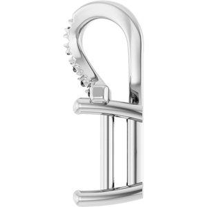 Continuum Sterling Silver 6.5x6.5 mm Square Pendant Mounting – image 6