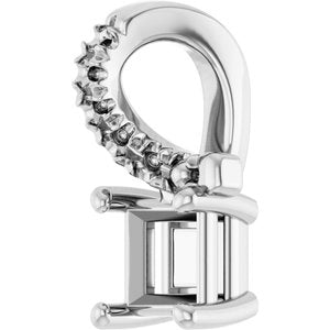 Platinum 3.25x3.25 mm Square Pendant Mounting – image 4