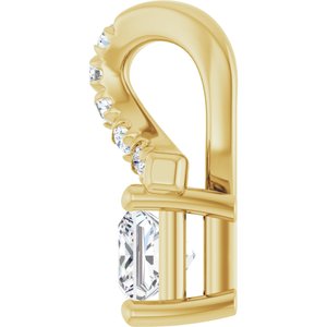 10K Yellow Gold 3.25x3.25 mm Square Pendant Mounting – image 5