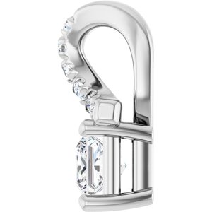 Continuum Sterling Silver 3.25x3.25 mm Square Pendant Mounting – image 5