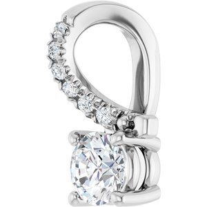 Continuum Sterling Silver 4.1 mm Round Pendant Mounting – image 3