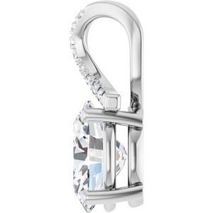 Platinum 10x8 mm Oval Pendant Mounting – image 5