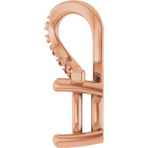 18K Rose Gold 6.5x6.5 mm Cushion Pendant Mounting – image 6