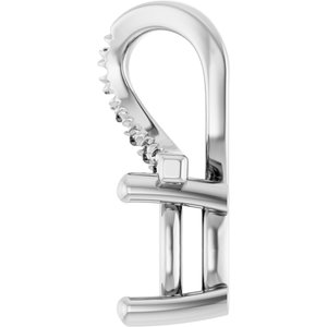 14K White Gold 6.5x6.5 mm Cushion Pendant Mounting – image 6