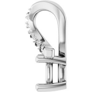 Platinum 4x4 mm Cushion Pendant Mounting – image 6