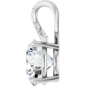 Platinum 12 mm Round Pendant Mounting – image 5