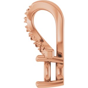 14K Rose Gold 4.4 mm Round Pendant Mounting – image 6