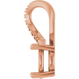 10K Rose Gold 7.4 mm Round Pendant Mounting – image 6