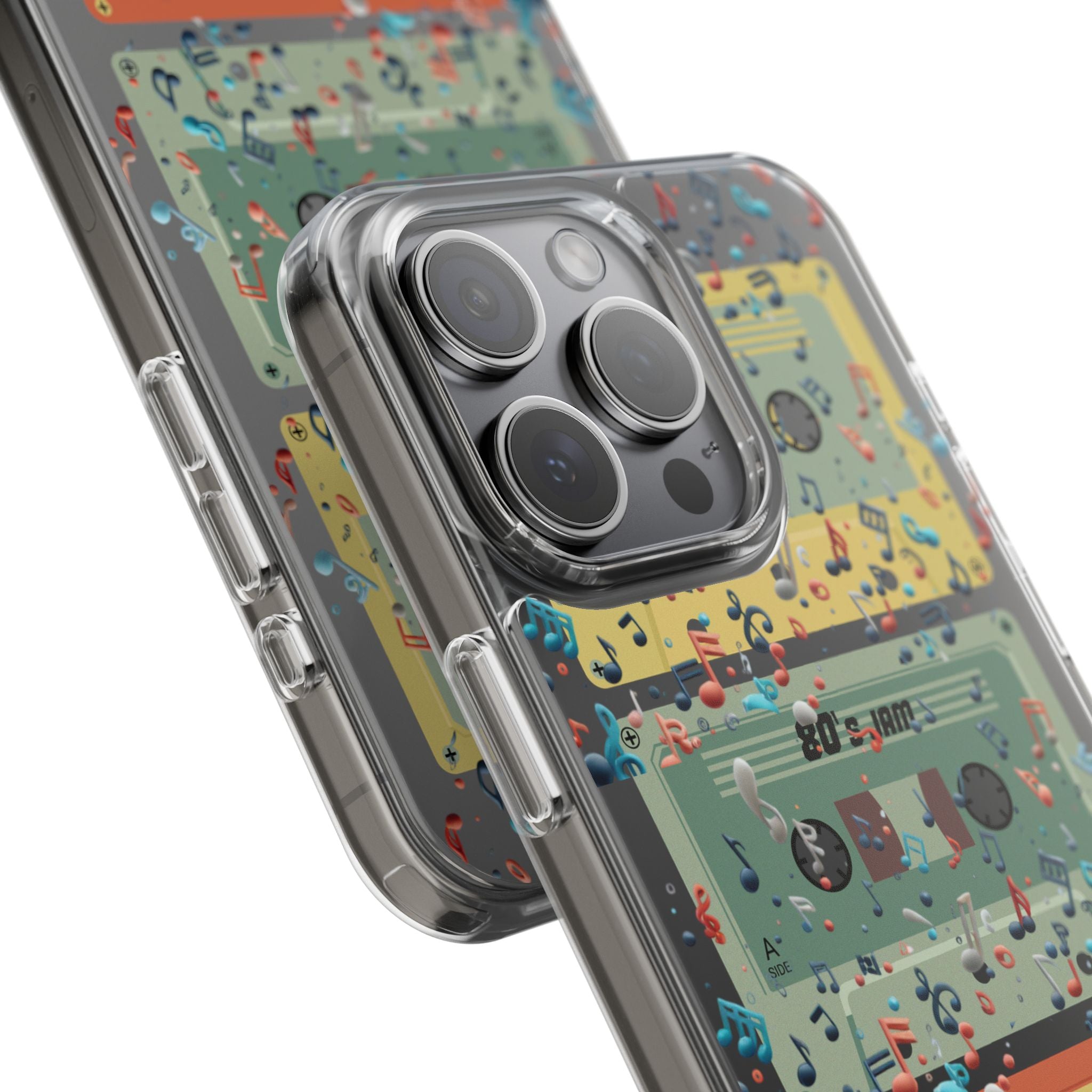 80's Jam Cassette Tapes Clear Mobile Phone Case