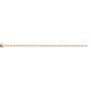 14K Yellow Gold 2 CTW Natural Diamond Bezel Line 7" Bracelet – image 3