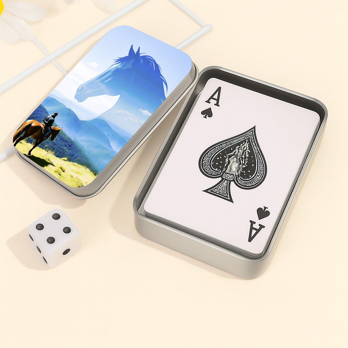 Horse Spirit of the Mountain Custom Playing Cards