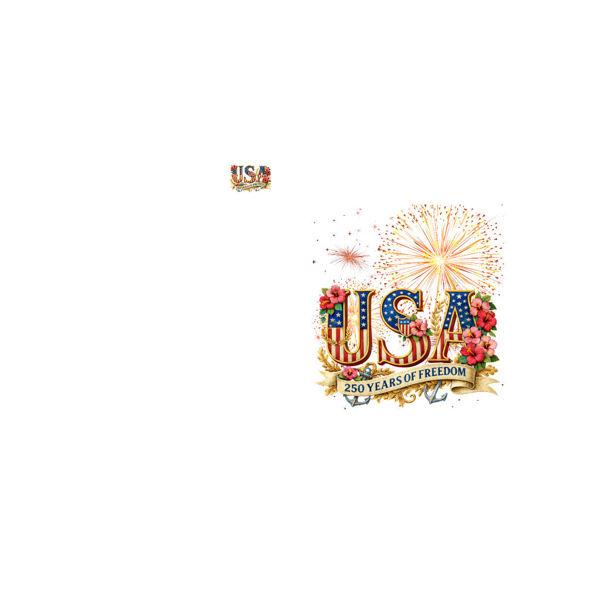 Women's 250 Years USA Breathable Sports Tank Top| Front & Back DTF
