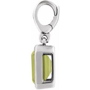 Sterling Silver Natural Peridot Charm/Pendant – image 2