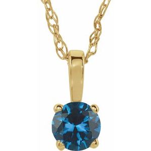 Youth Birthstone Necklace or Pendant
