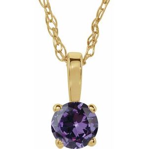 Youth Birthstone Necklace or Pendant
