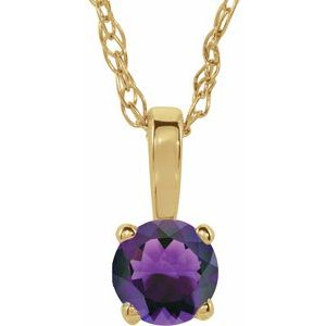 Youth Birthstone Necklace or Pendant