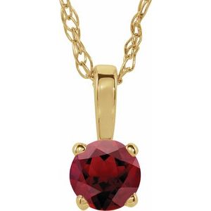 Youth Birthstone Necklace or Pendant