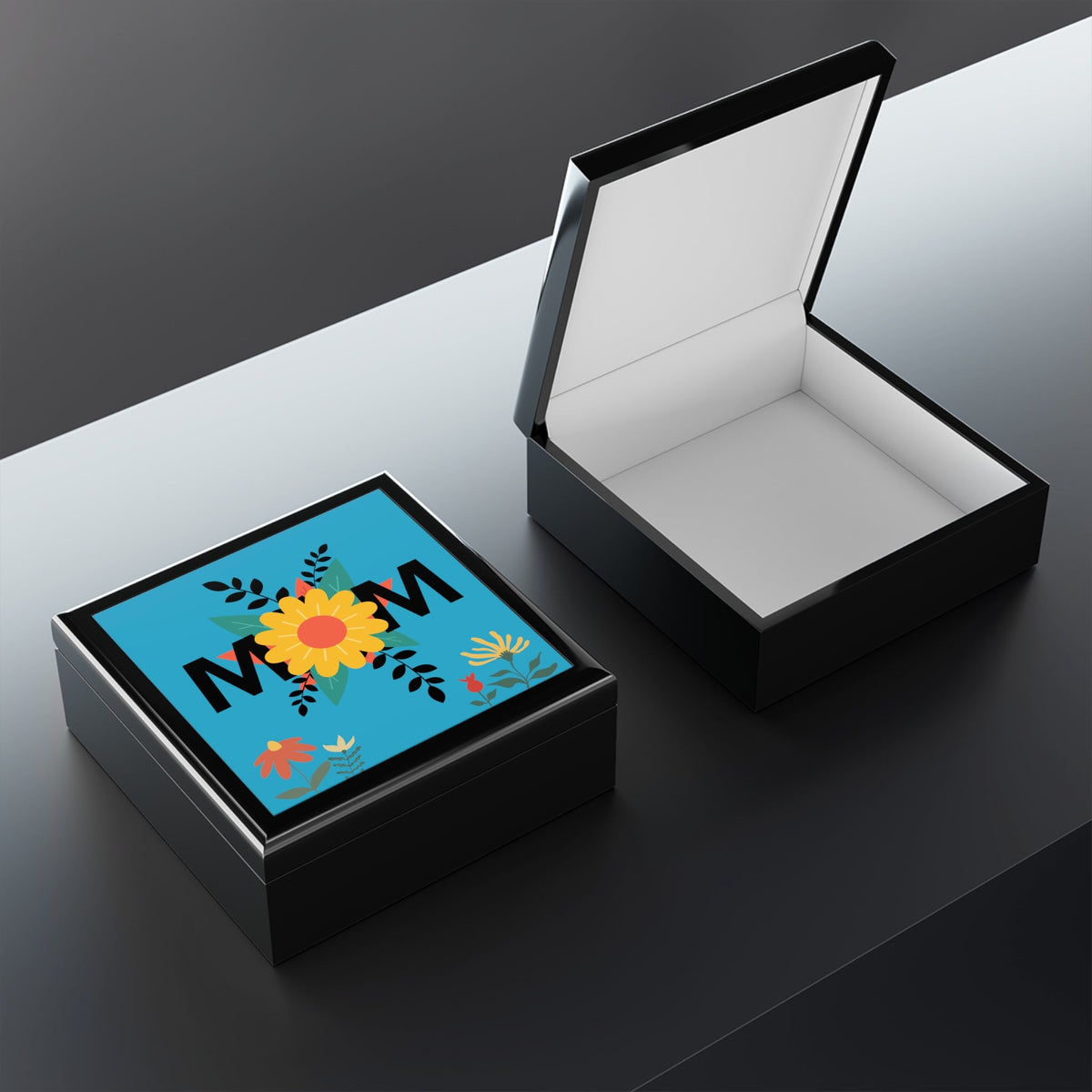Floral Pattern Mom Design Jewelry Box Perfect for Mother's Day Gift