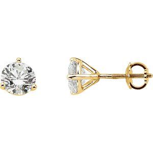 14K Yellow Gold 1/4 CTW Natural Diamond Cocktail-Style Earring