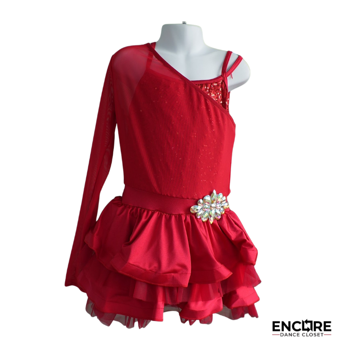Ruby Radiance Red Dance Costume