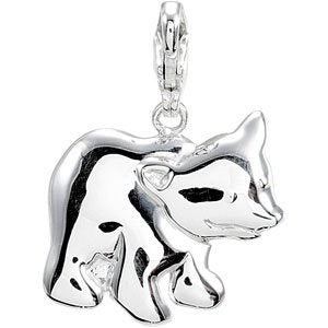 Sterling Silver Bear Charm/Pendant