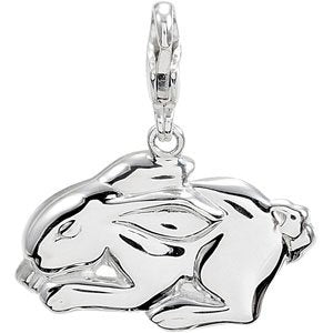 14K Yellow Gold Rabbit Charm/Pendant – image 3