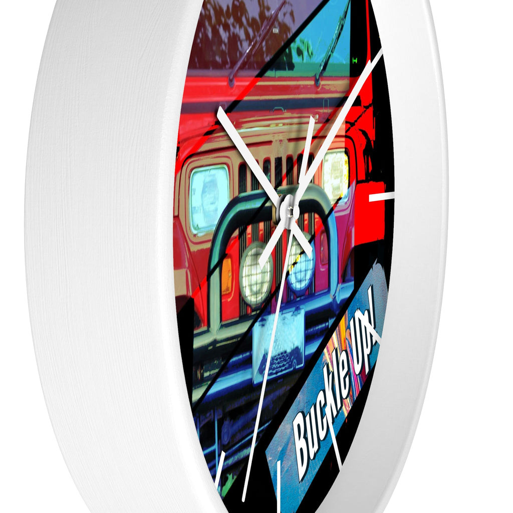 Buckle Up!  Four Wheel Drive Wall Clock