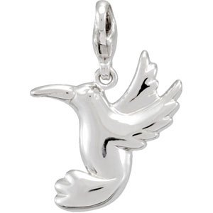 Sterling Silver Hummingbird Charm/Pendant