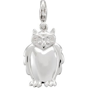 Sterling Silver Owl Charm/Pendant