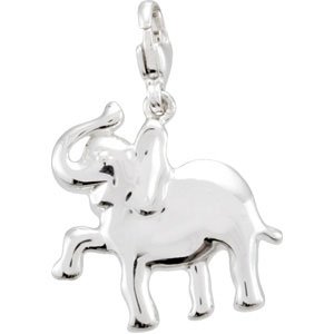 14K Yellow Gold Elephant Charm/Pendant – image 3