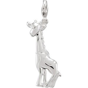 Sterling Silver Giraffe Charm/Pendant