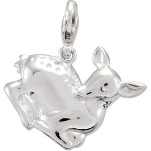 Sterling Silver Deer Charm/Pendant