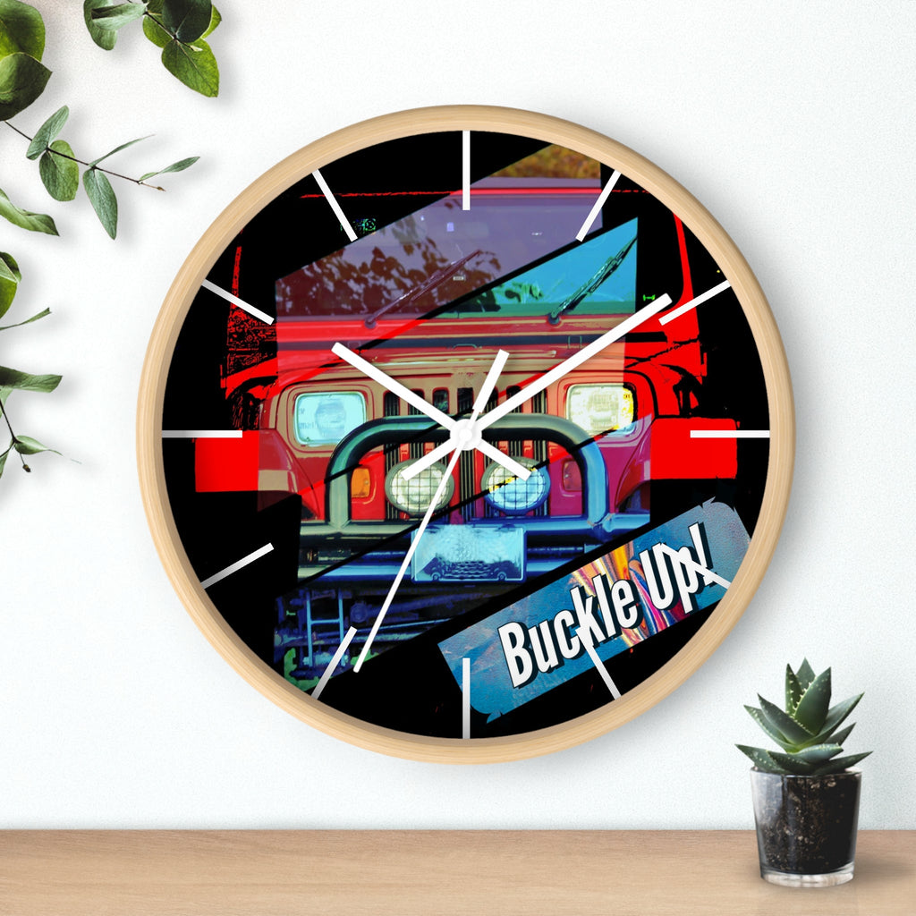 Buckle Up!  Four Wheel Drive Wall Clock