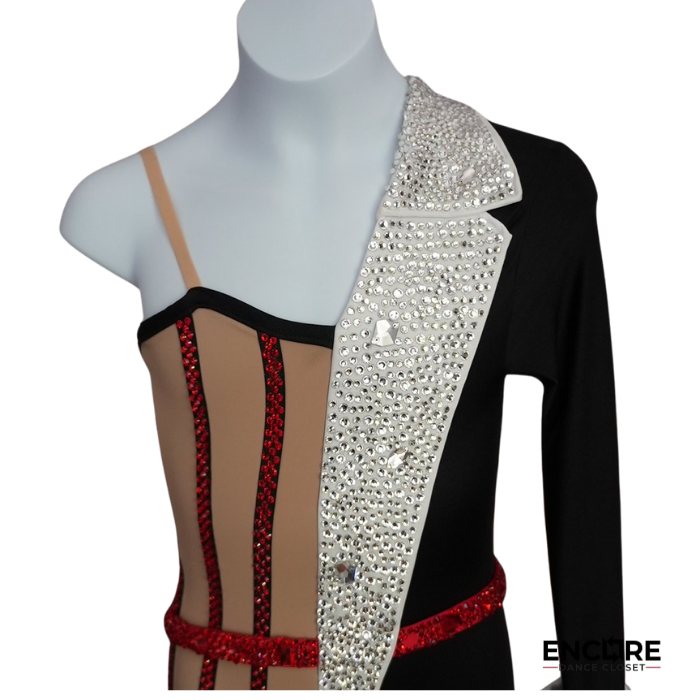 Striking Split-Design Tuxedo