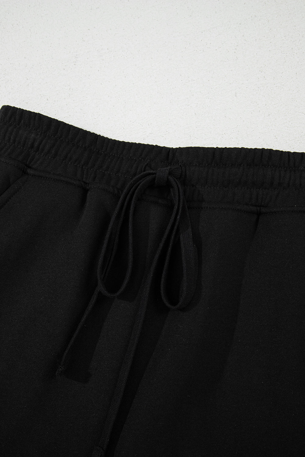 Solid French Terry Drawstring Waist Mini Skort