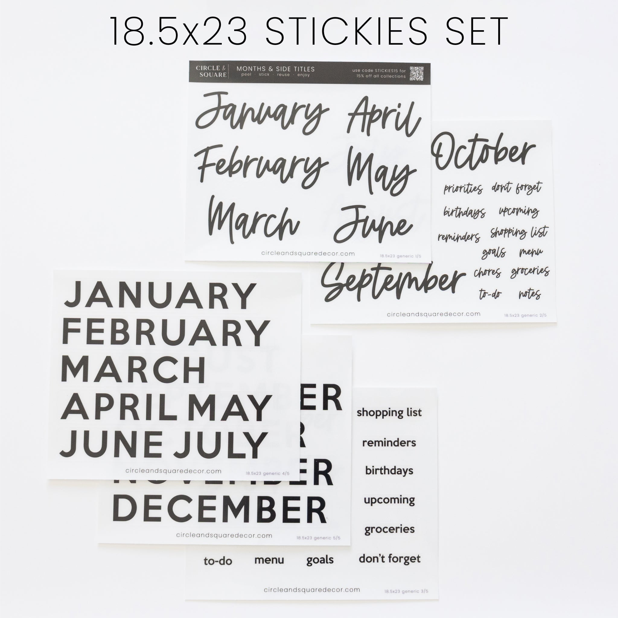 Ever Changing Acrylic Calendar | Classic Vertical