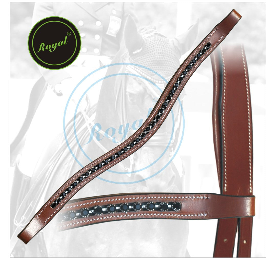 ExionPro Designer Perfect Black linked Crystal Browband