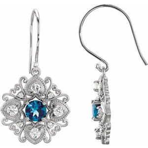 Sterling Silver Vintage-Inspired Filigree Earring Mounting