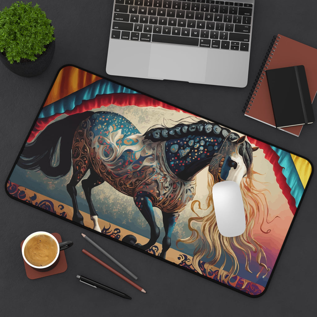Bejeweled Horse Design Large Desk Mats