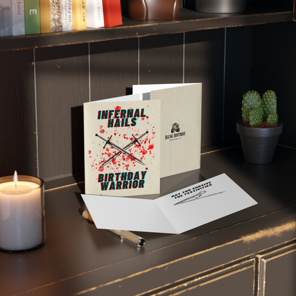 "Birthday Warrior" Funny Greeting Cards