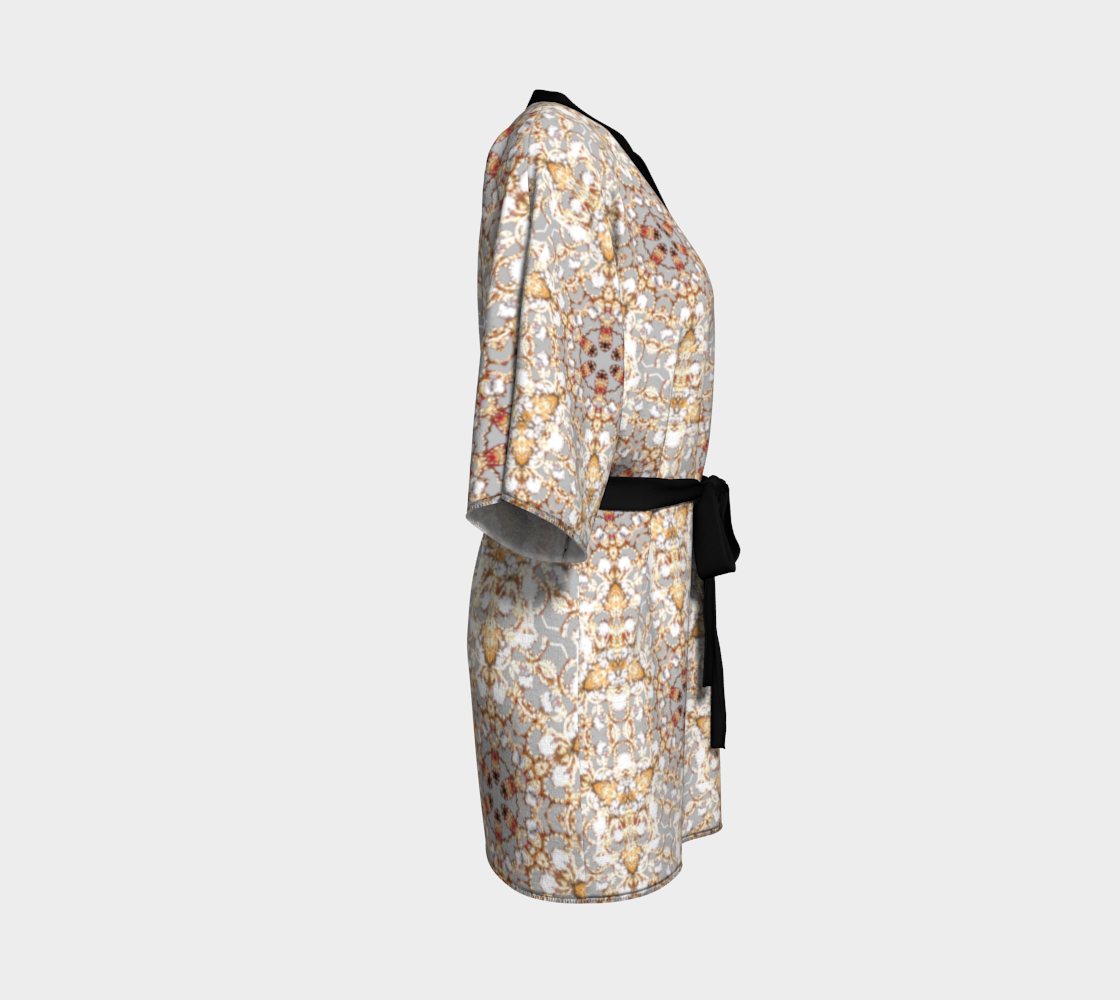 Intricate Gold Pattern Kimono