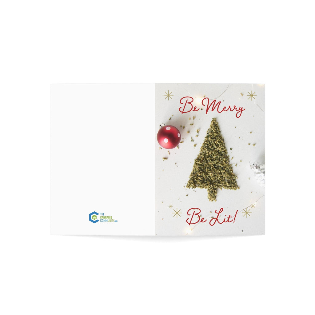 Be Merry Be Lit Merry Christmas & Happy New Year Greeting Cards (1, 10, 30, and 50pcs)