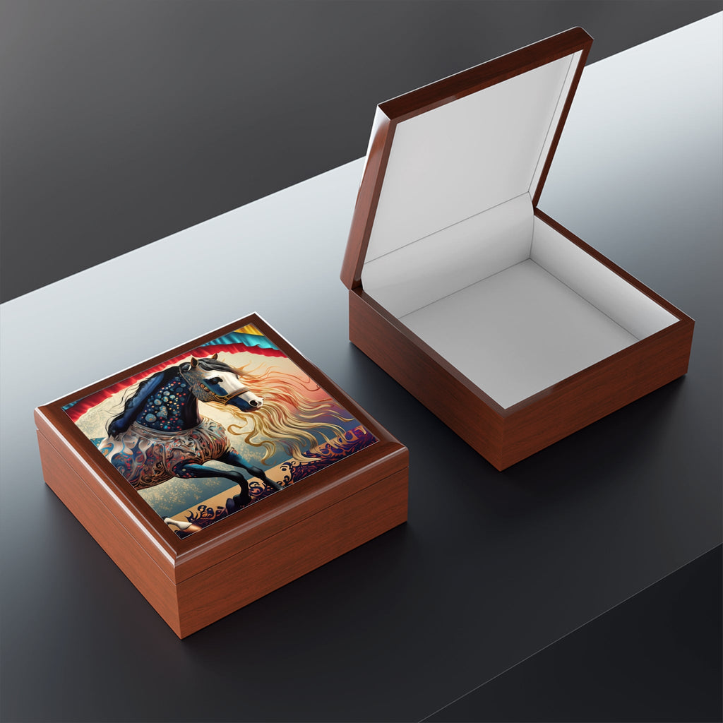Bejeweled Horse Jewelry Box