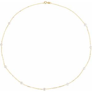 Pearl Station Necklace