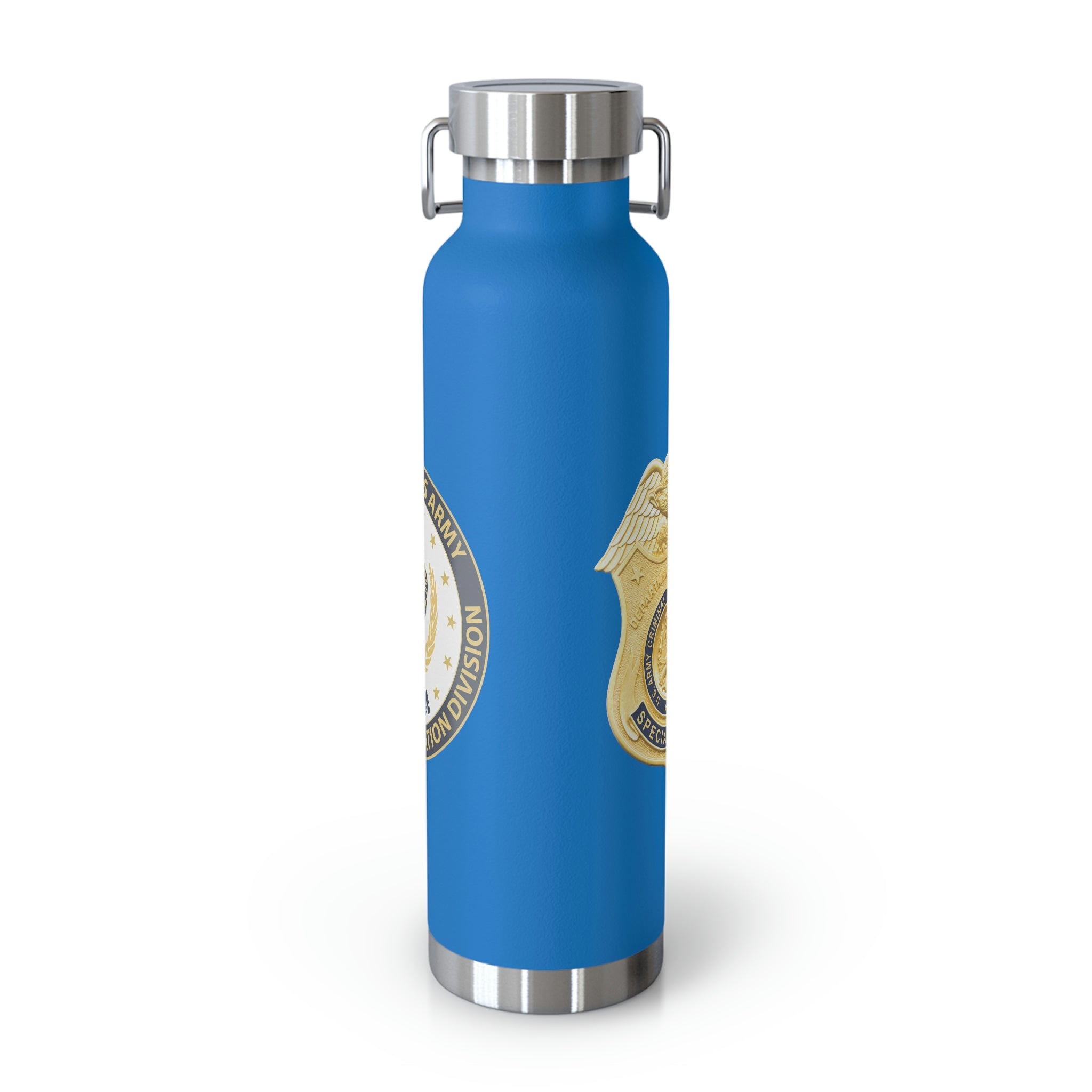 Army CID Badge and Seal - Copper Vacuum Insulated Bottle, 22oz