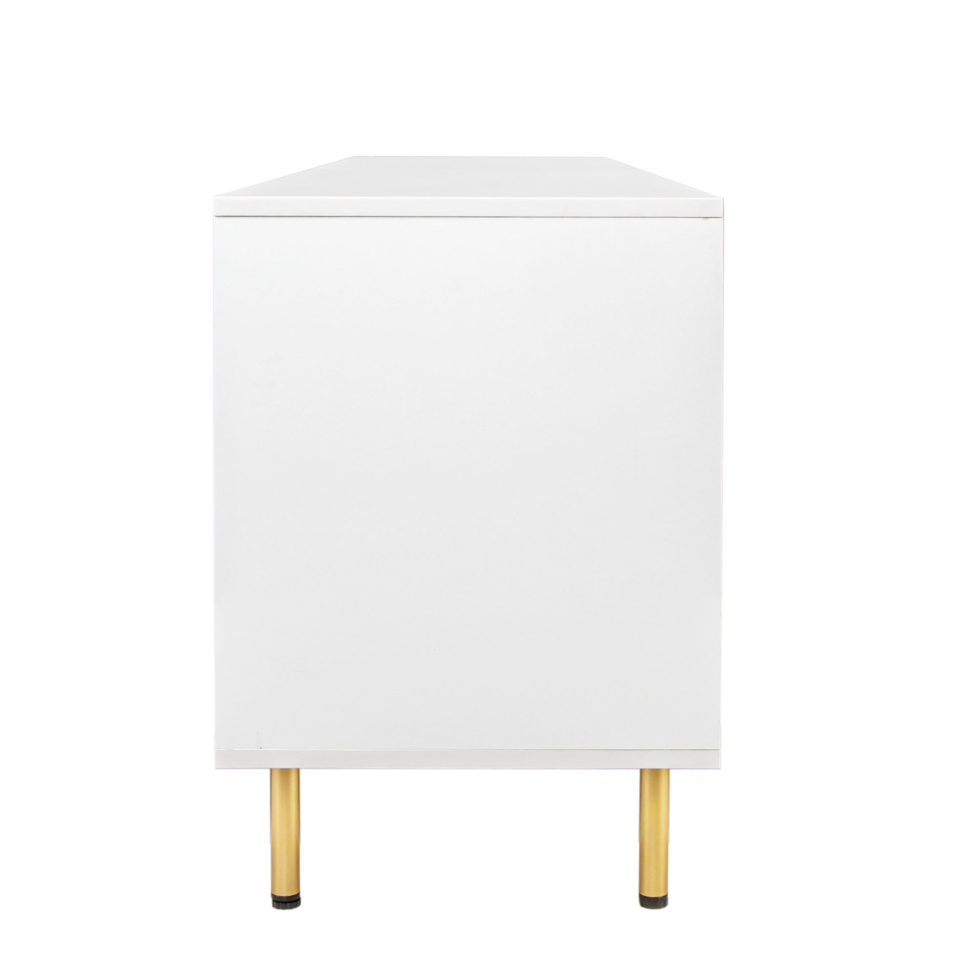 Modern warm white TV cabinet for 80 inch TV Stands, for Living Room Bedroom