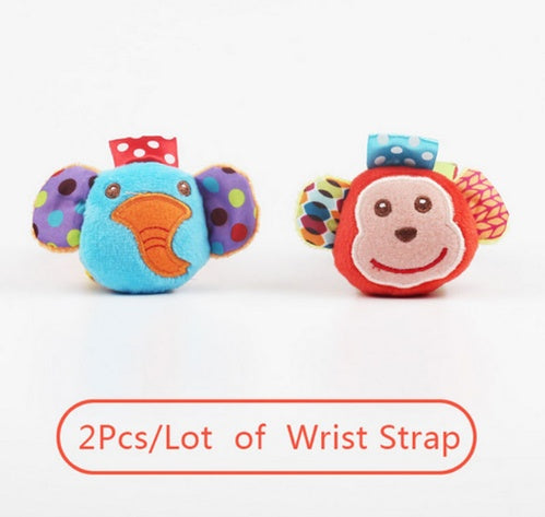 Soft Baby Rattle Wrist and Foot Socks Toy Set
