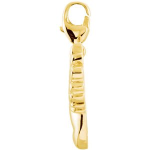 14K Yellow Gold Hummingbird Charm/Pendant – image 2